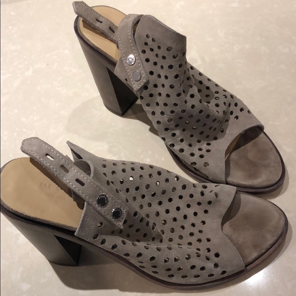 Rag & Bone Gray Suede